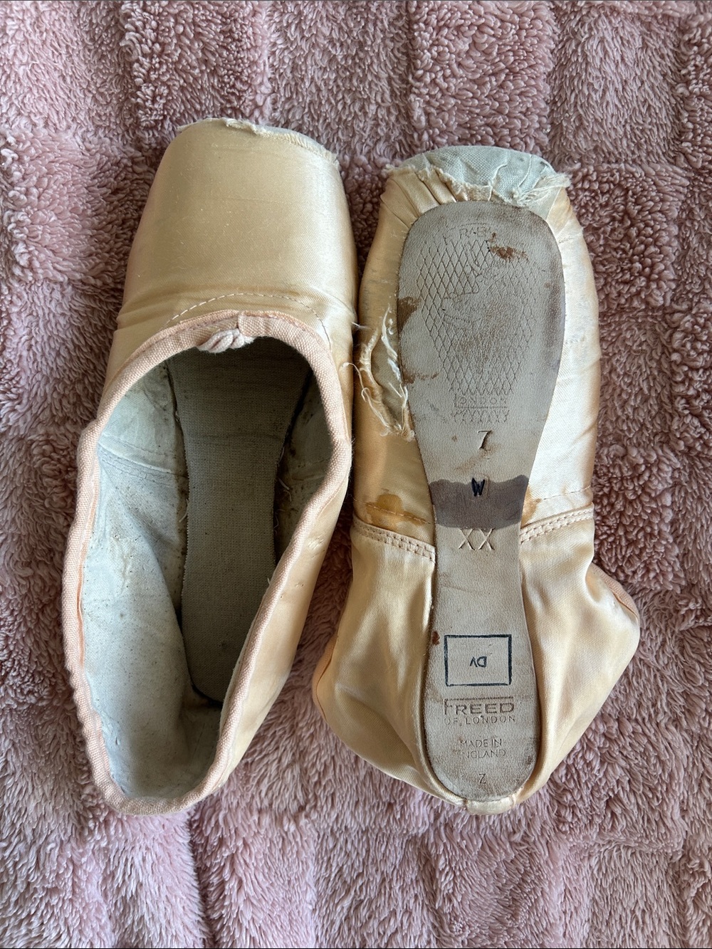 Smelly Used Ballerina Pointe Shoes